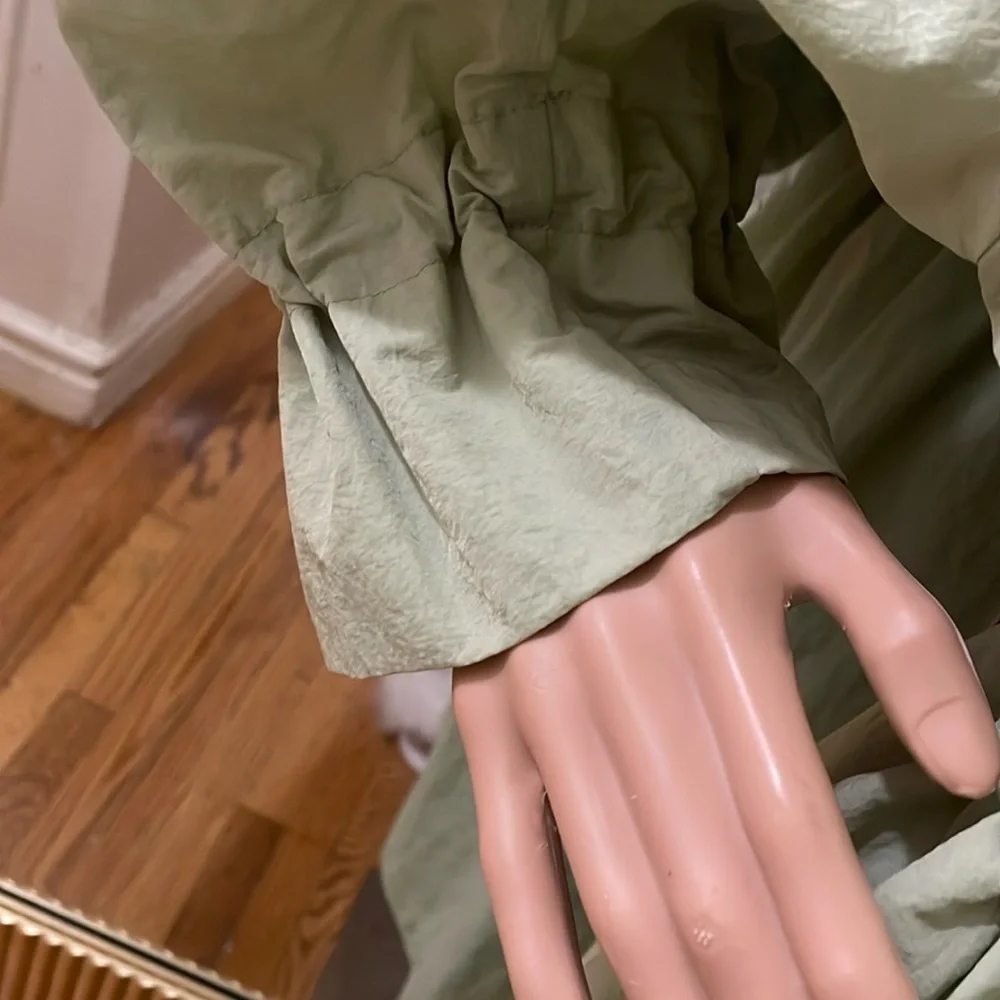 Karl Lagerferd Light Green Hooded jacket